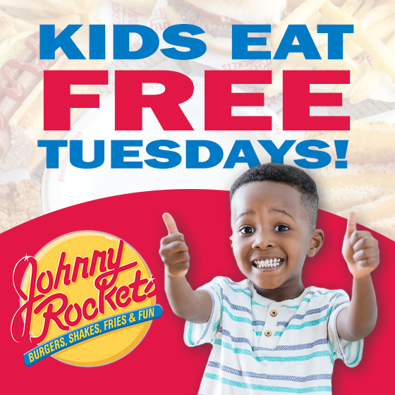Johnny Rockets Kids Eat Free Every Tuesday