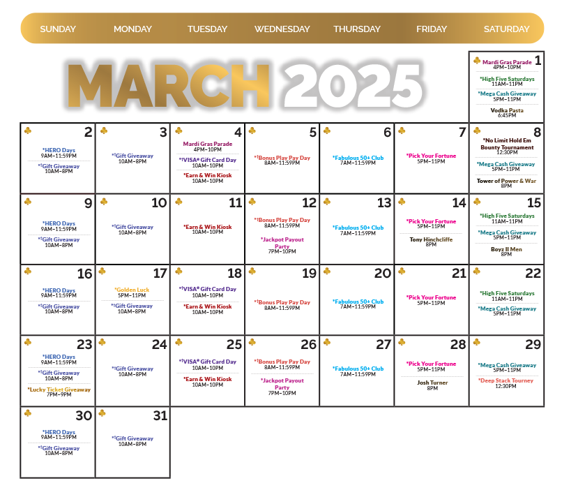 March 2025 Calendar