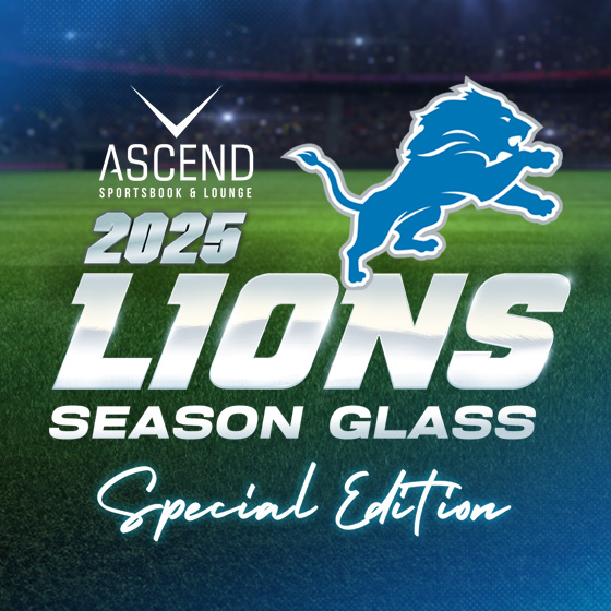 2025 Lions Seasoned Glass
