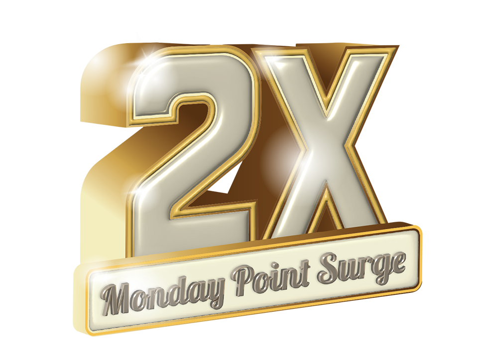 2X Monday Point Surge