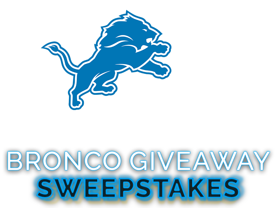 Lions Bronco Giveaway
